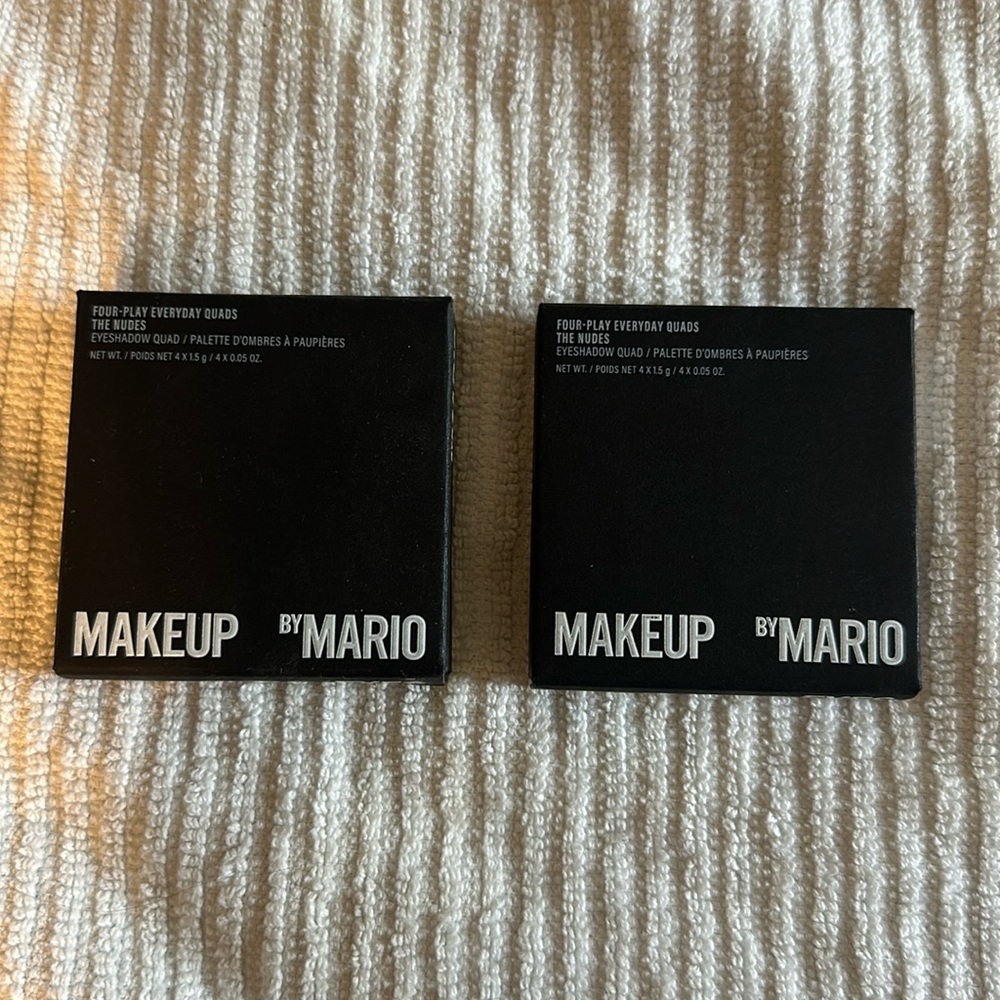 Two Makeup by Mario Quads in Nude 1 and Nude 2.